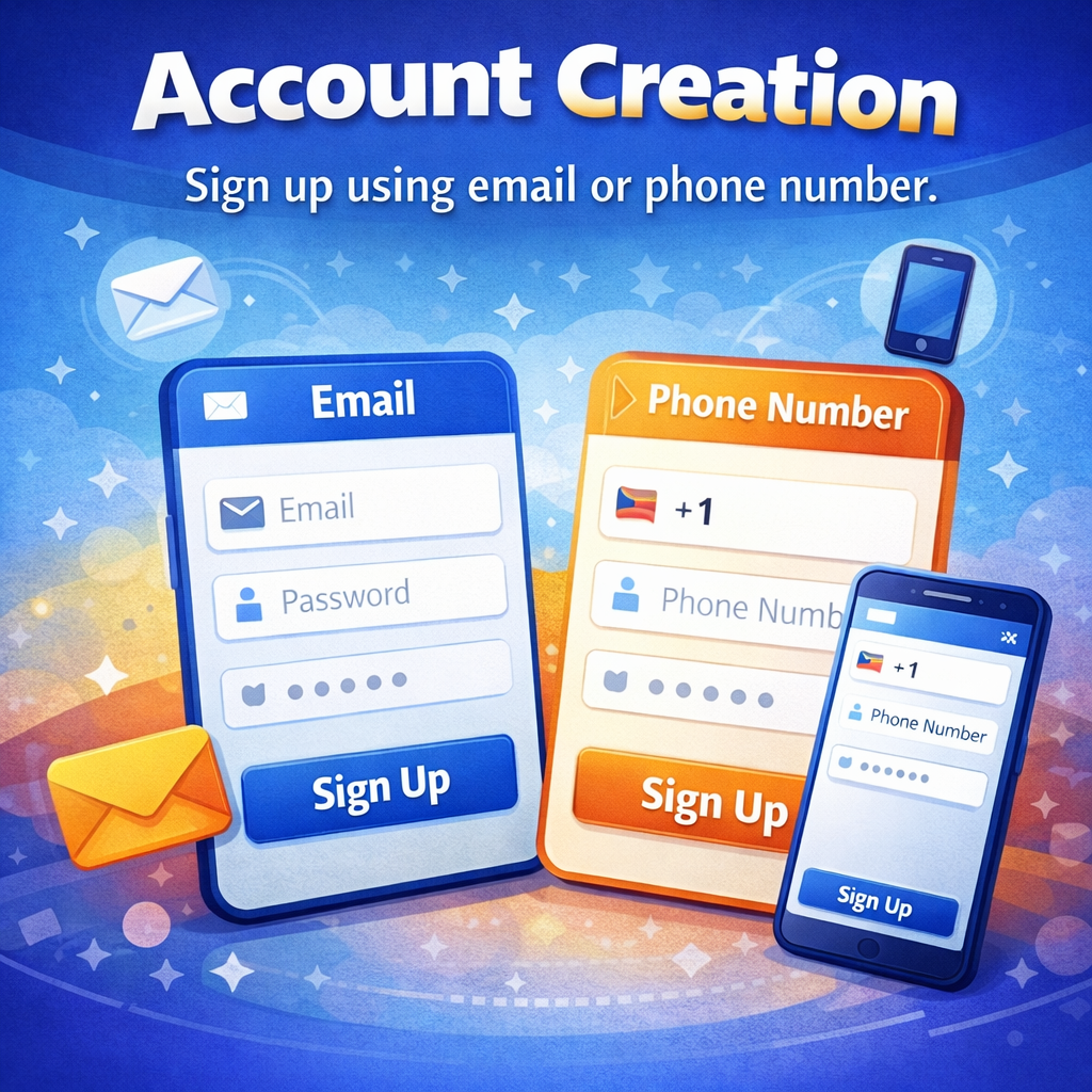 Social Media Accounts Setup account creation