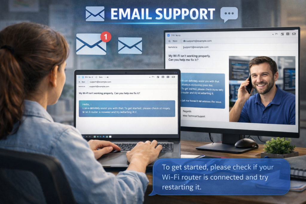 email support​