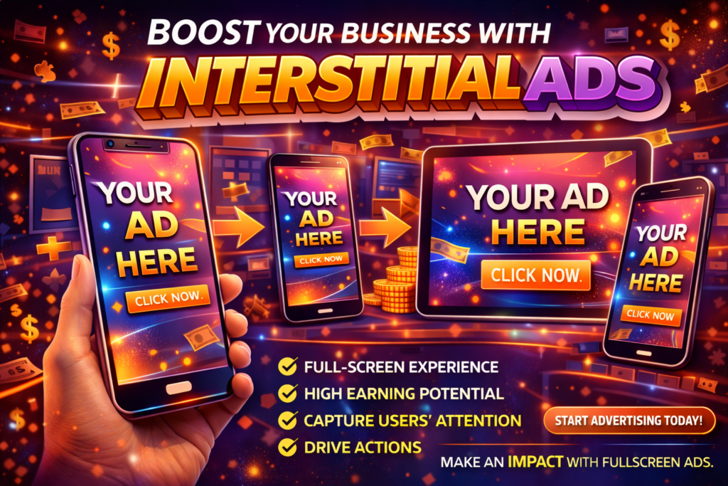 interstitial ads​