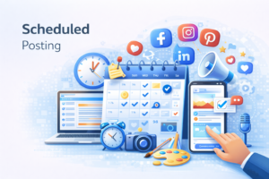 scheduled posting​