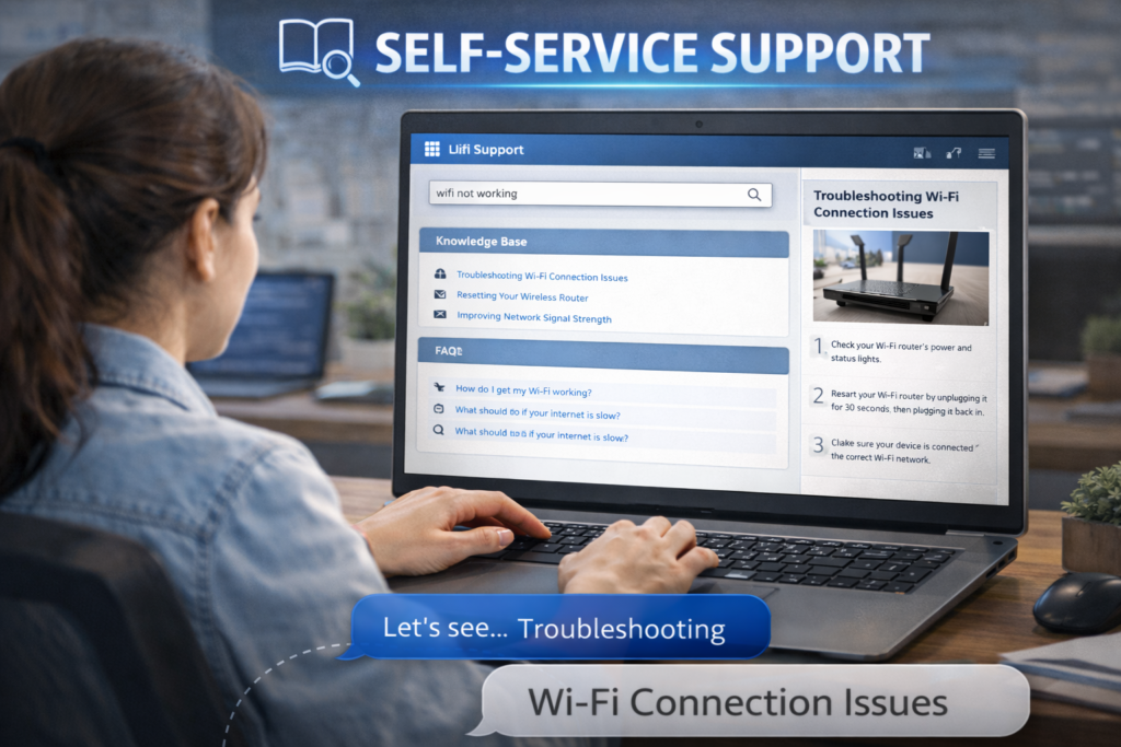 self service support​
