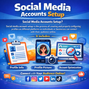 social media accounts setup
