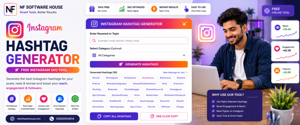 Instagram Hashtag Generator – Free Instagram SEO Tool instagram hashtag generator – free seo tool (2)