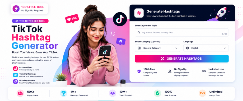TikTok Hashtag Generator – Free TikTok SEO Tool tiktok hashtag generator – free tiktok seo tool (2)